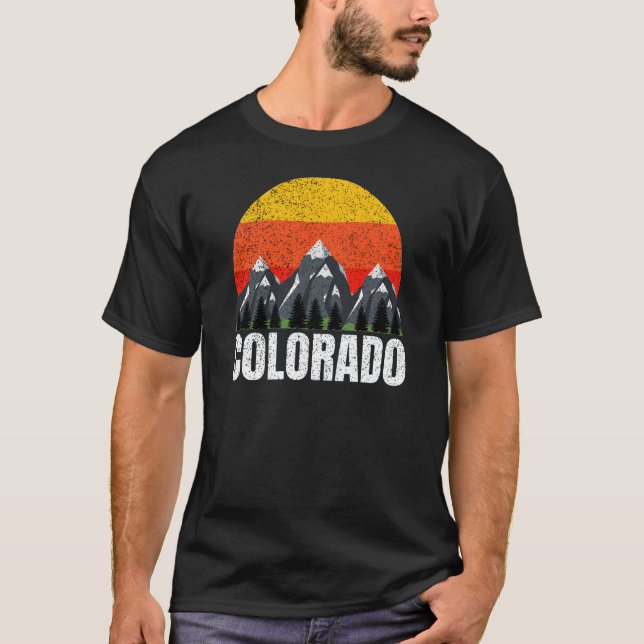 Colorado Retro Sunset T - Shirt (Vorderseite)