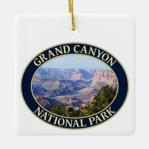 Colorado River beim Grand Canyon Nationalpark in A Keramikornament
