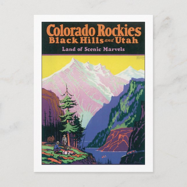 Colorado Rockies Postkarte (Vorderseite)