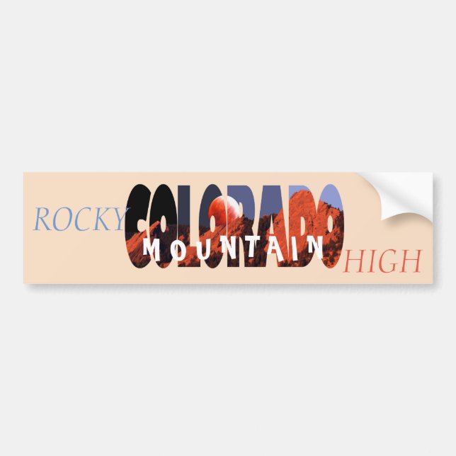 Colorado - Rocky Mountain High Autoaufkleber (Vorne)