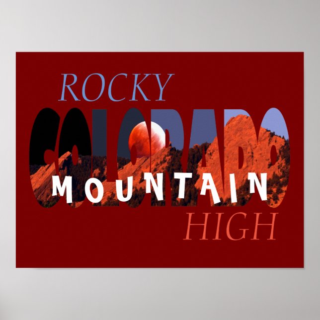 Colorado - Rocky Mountain High Poster (Vorne)