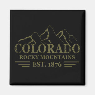 Colorado Rocky Mountain Staat Magnet