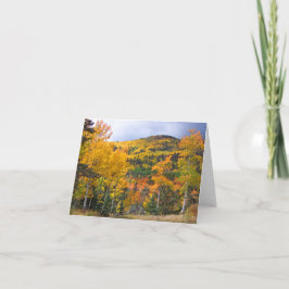 Colorado Rocky Mountains Aspen Trees Fall Foliage Karte