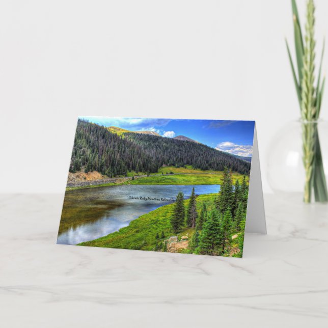Colorado Rocky Mountains Nationalpark Karte (Vorderseite)