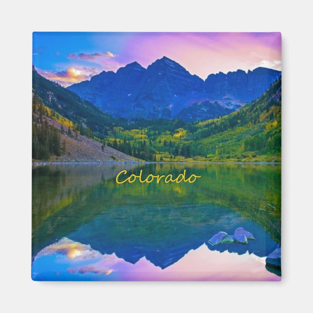 Colorado Rocky Mountains und Lake Magnet (Vorne)