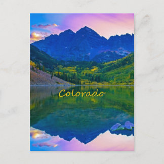 Colorado Rocky Mountains und Lake Postkarte