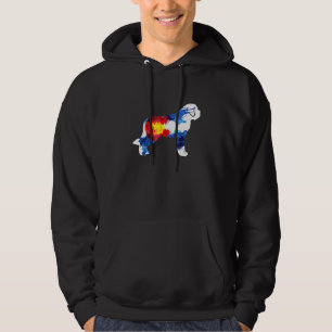 Colorado Saint Bernard Dog - Rocky Mountain Hoodie