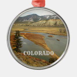 Colorado Scenic Landscape Holiday Keramik Ornament
