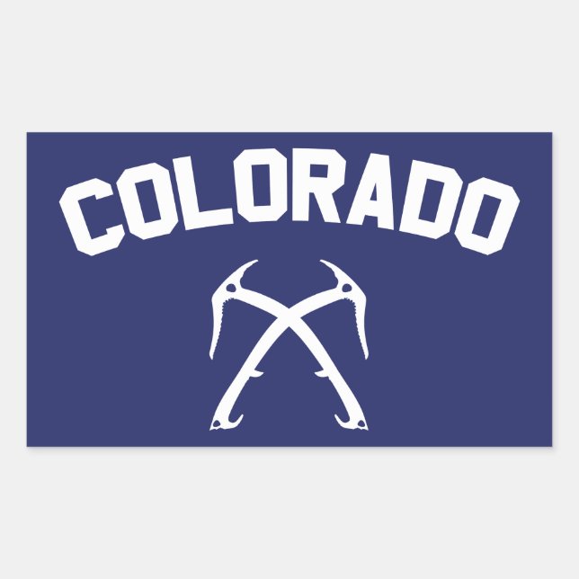 Colorado Seepromenade Rechteckiger Aufkleber (Vorderseite)