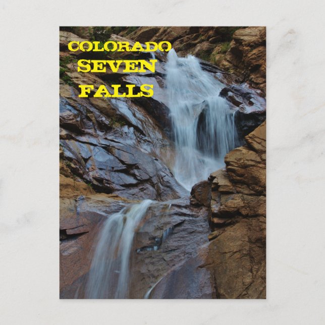 Colorado Seven Falls Post Card Postkarte (Vorderseite)