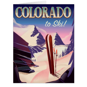 Colorado Ski print - USA Vintages Skisportposter
