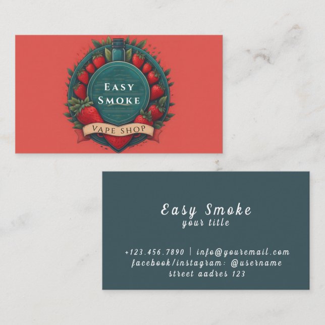 Colorado Smoke Vape Shop Visitenkarte (Vorne/Hinten)
