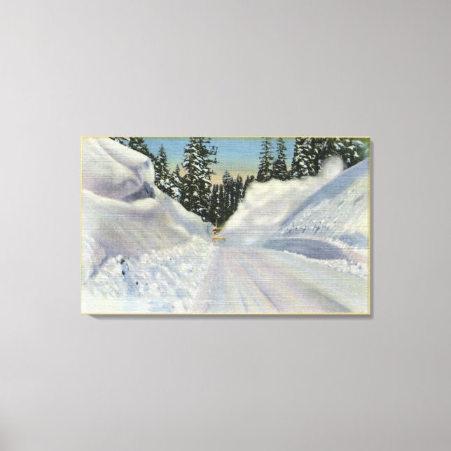 Colorado "Snogo" Schneepflug Winter Lernen Leinwanddruck (Vorderseite)