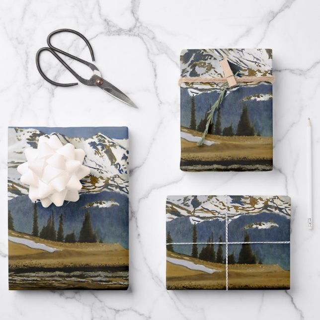 Colorado Snow Mountains Geschenkpapier Set (Vorderseite)
