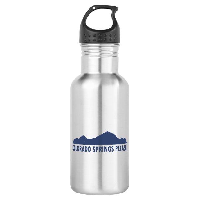 Colorado Springs Bitte Edelstahlflasche (Vorderseite)