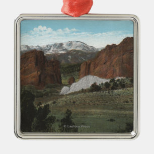 Colorado Springs, Colorado 3 Silbernes Ornament