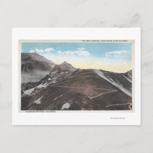 Colorado Springs, Colorado 4 Postkarte