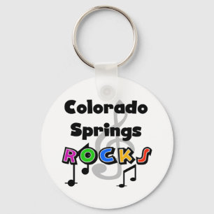 Colorado Springs-Felsen Schlüsselanhänger