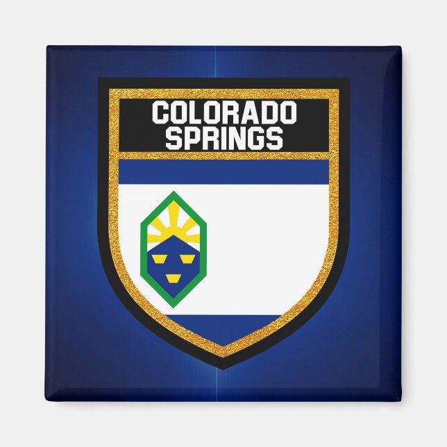Colorado Springs Flag Magnet (Vorne)