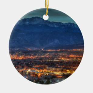 Colorado Springs Lights Keramikornament