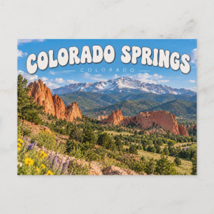 Colorado Springs Mountain Colorado Postkarte