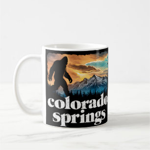 Colorado Springs Retro Bigfoot Mountains Kaffeetasse