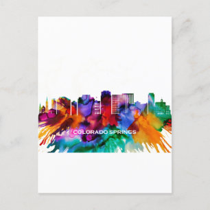 Colorado Springs Skyline Einladungspostkarte