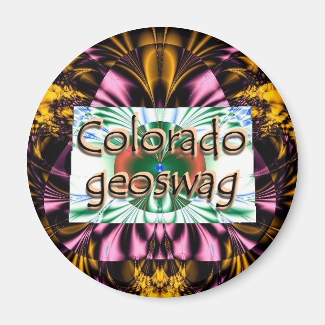 Colorado Staat Geocaching Supplies Magnet Geoswag (Vorne)