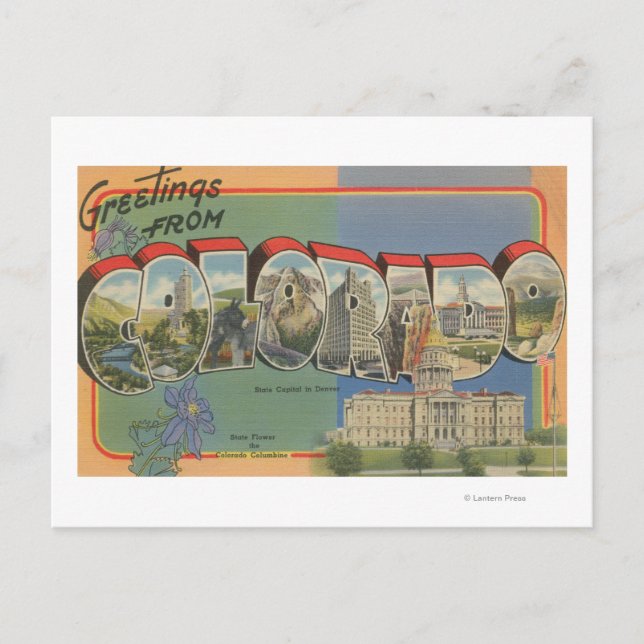 Colorado (Staat Hauptstadt Scene) Postkarte (Vorderseite)