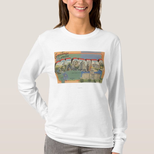 Colorado (Staat Hauptstadt Scene) T-Shirt (Vorderseite)