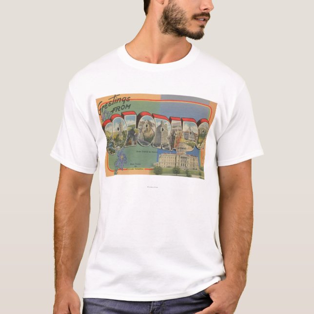 Colorado (Staat Hauptstadt Scene) T-Shirt (Vorderseite)