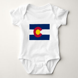 Colorado-Staats-Flagge Baby Strampler