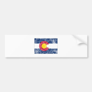 Colorado-Staats-Flagge Vintag Autoaufkleber