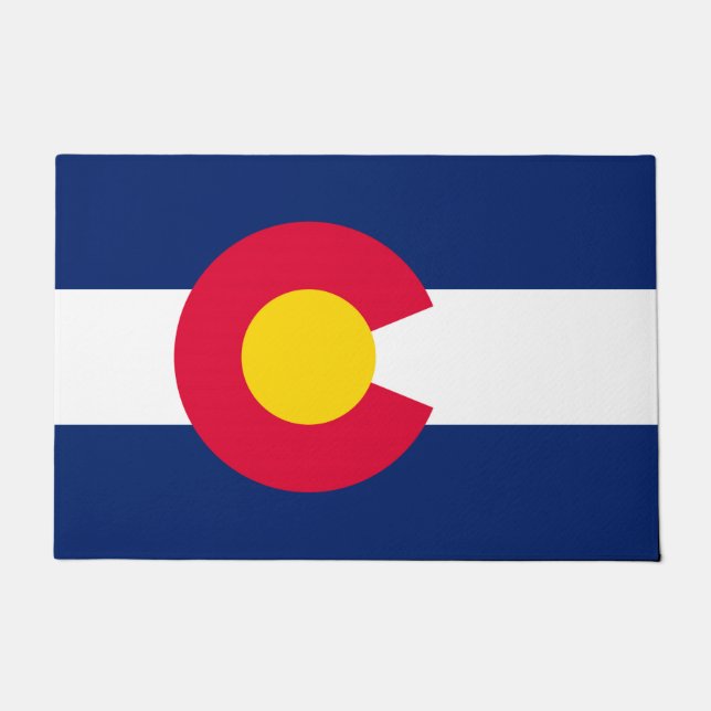 Colorado-Staats-Flaggen-Entwurf Fußmatte (Vorderseite)