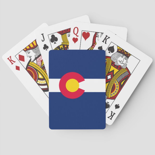Colorado-Staats-Flaggen-Entwurf Spielkarten (Rückseite)