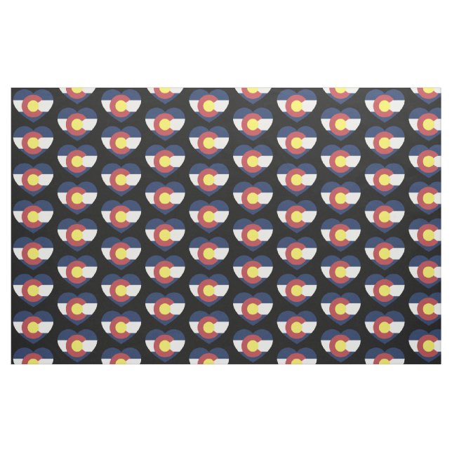Colorado State Flag Liebe Herzstück Stoff (Fat Quarter (45,7 x 55,9 cm))