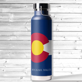 Colorado State Flag Personalize Name Hot oder Cold Trinkflasche