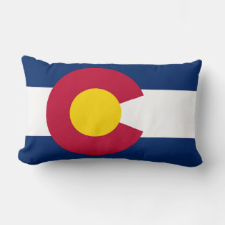Colorado State Flag Print Patriotic Lendenkissen