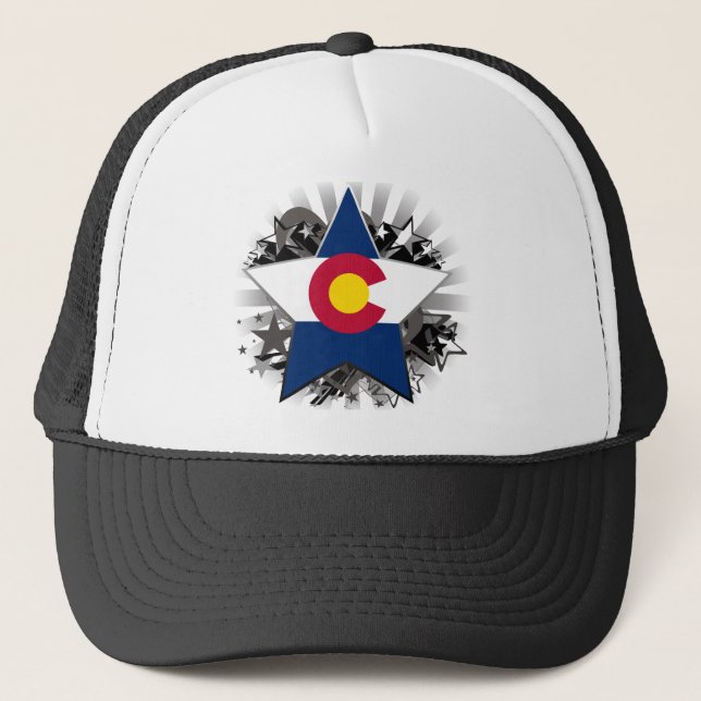 Colorado-Stern Truckerkappe (Vorderseite)