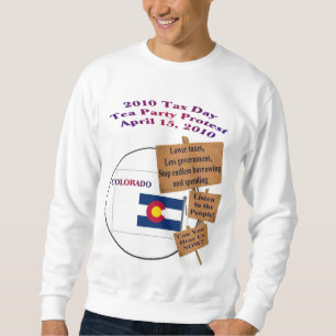 Colorado-Steuer-Tagestee-Party-Protest-Sweatshirt Sweatshirt