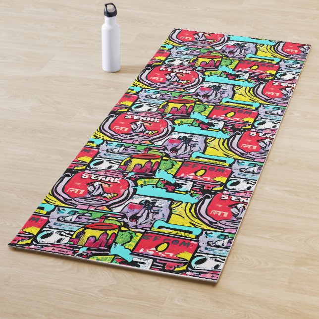 Colorado Street Pop Art Yogamatte (Beispiel)