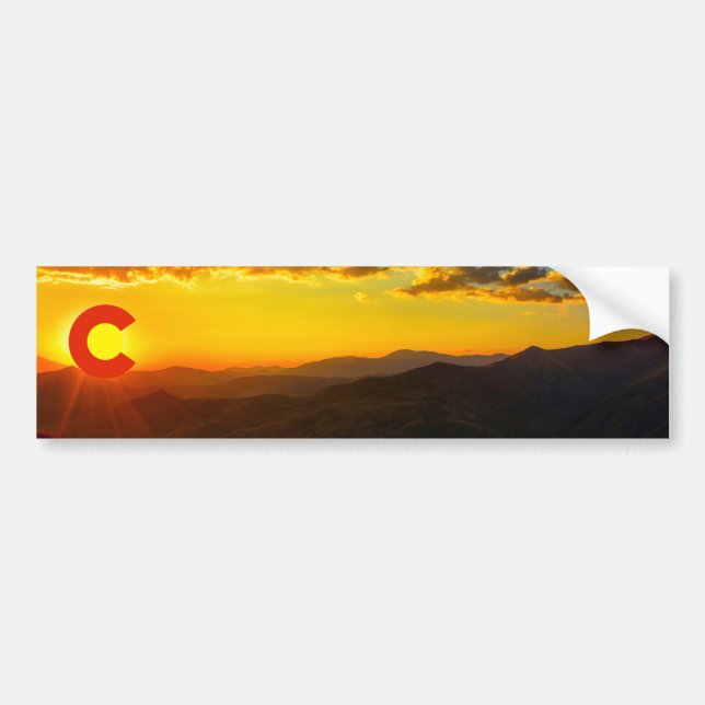 Colorado Sunset III Autoaufkleber (Vorne)
