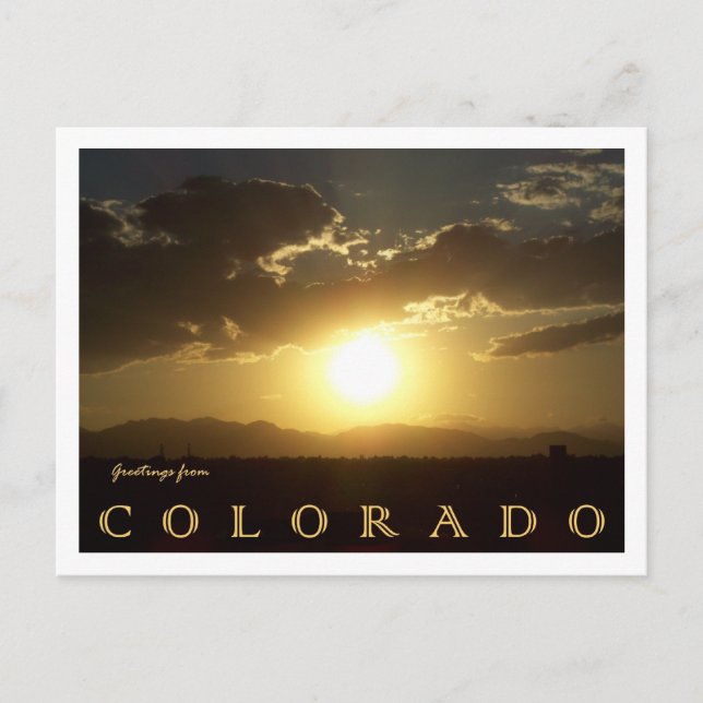 Colorado Sunset Postkarte (Vorderseite)
