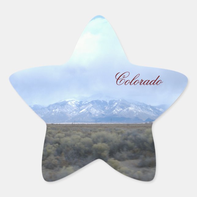 Colorado Template Star Sticker (Vorderseite)