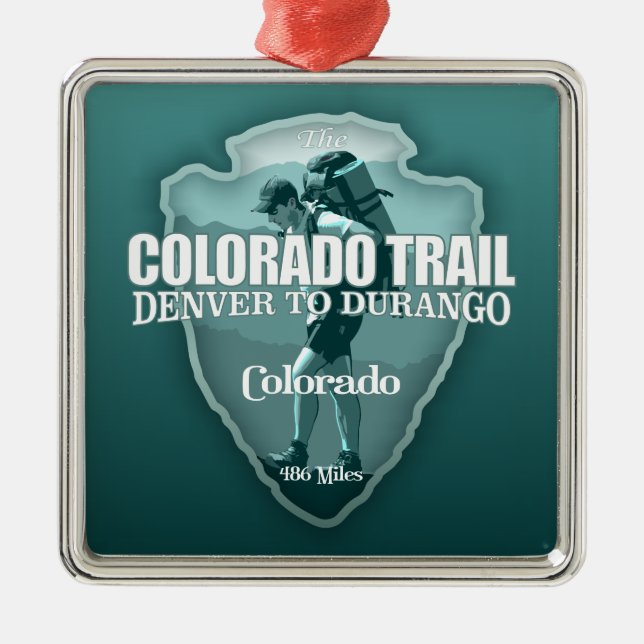 Colorado Trail (arrowhead T) Ornament Aus Metall (Vorne)