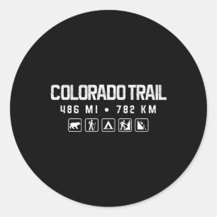 Colorado Trail Wandern  Runder Aufkleber