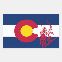 Colorado Twirling autocollant rouge