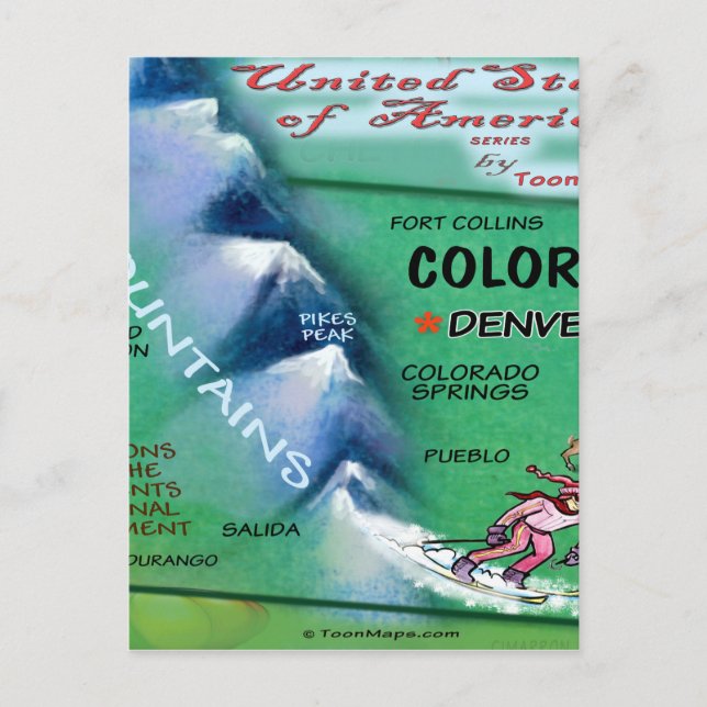 Colorado USA Card Postkarte (Vorderseite)