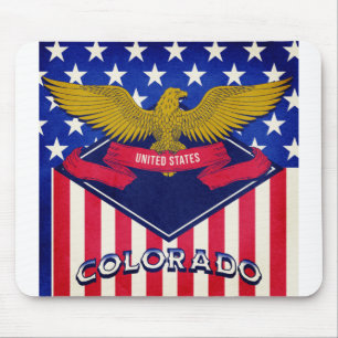 Colorado USA Flag Mousepad