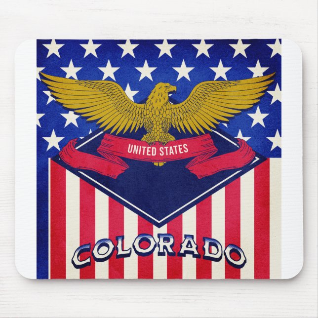 Colorado USA Flag Mousepad (Vorne)